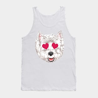 Westie Heart Emoji Tank Top